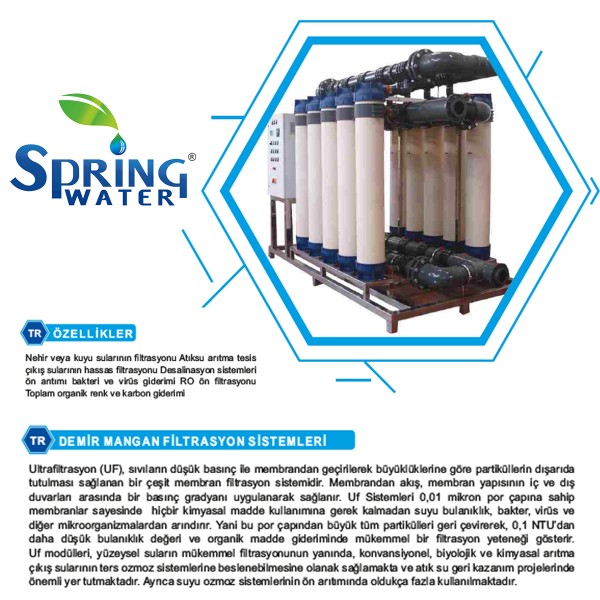 SPRİNG ULTRAFİLTRASYON SİSTEMİ UF-5-2