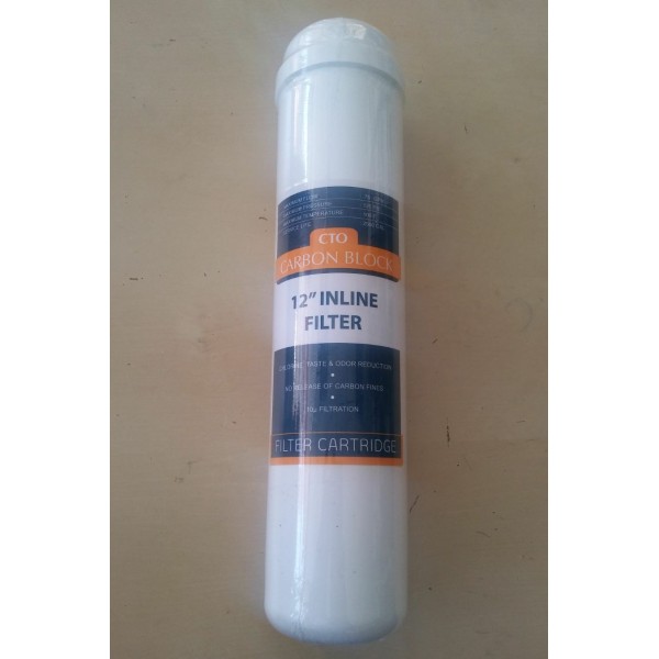 12” Inline Blok Karbon Filtre