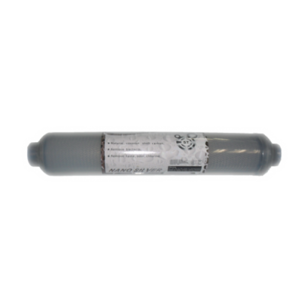 10” Inline Gümüş Post Karbon Filtre